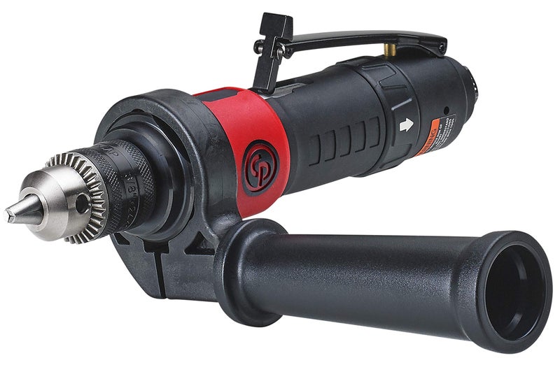 Chicago Pneumatic CP887C - Air Power Drill, 3/8 Inch (10 mm), Keyed Chuck, Straight Handle, 0.4 HP / 300 W, Stall Torque 3.8 ft. lbf / 5.1 NM, 2100 RPM, Hand Drill, Power Tools & Home Improvement - Image 2